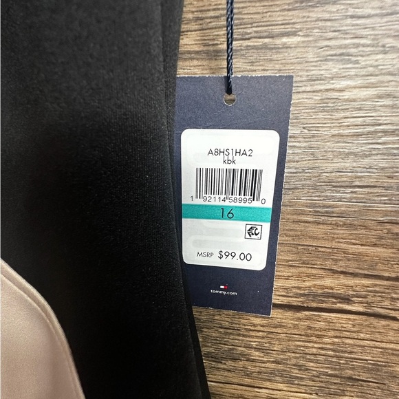 Tommy Hilfiger Sheath Dress Cream and Black Midi - Picture 4 of 9